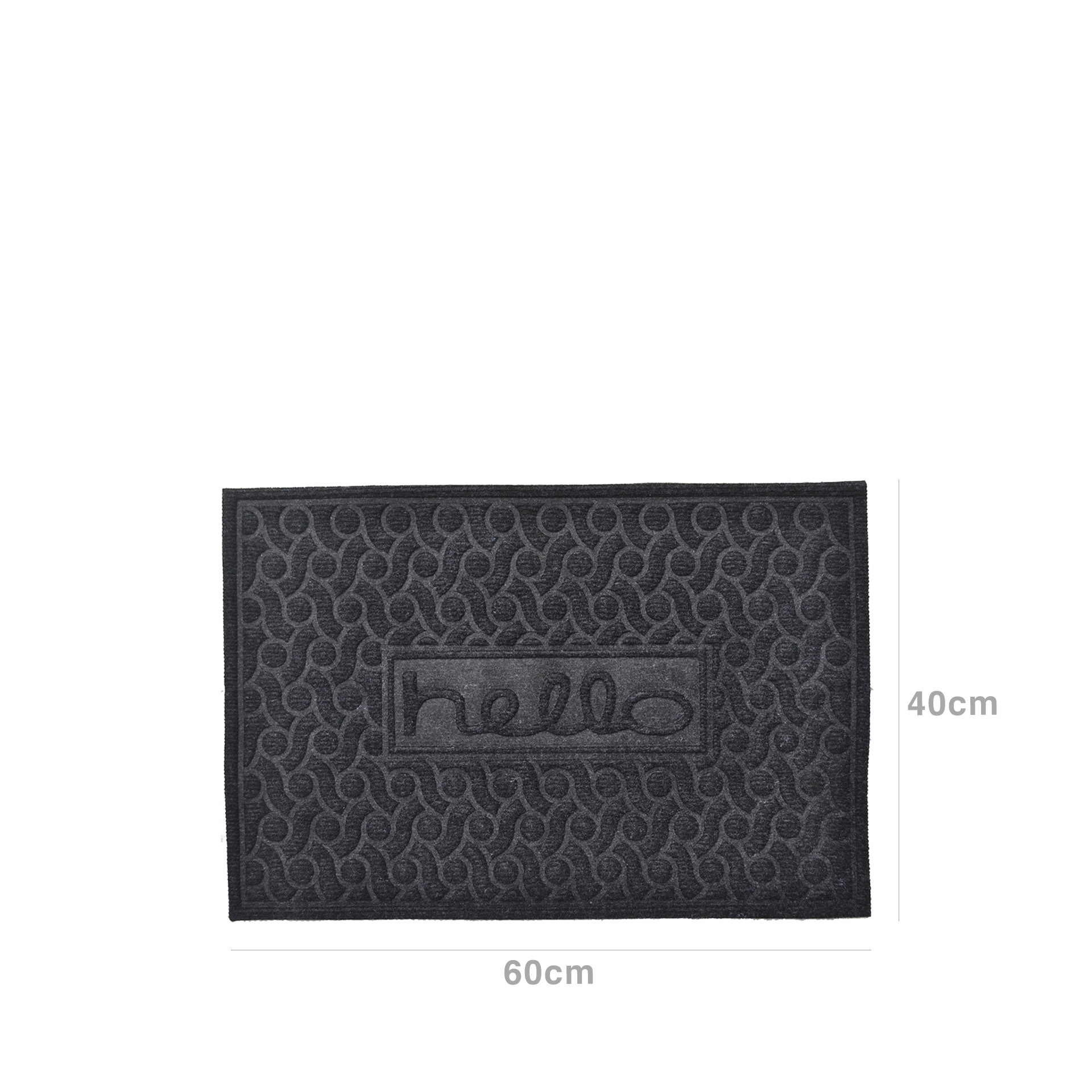 Tapete Porta Leno / 40% Borracha Cinza 40X60cm