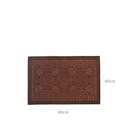 Tapete Porta Leno / 40% Borracha Castanho 40X60cm