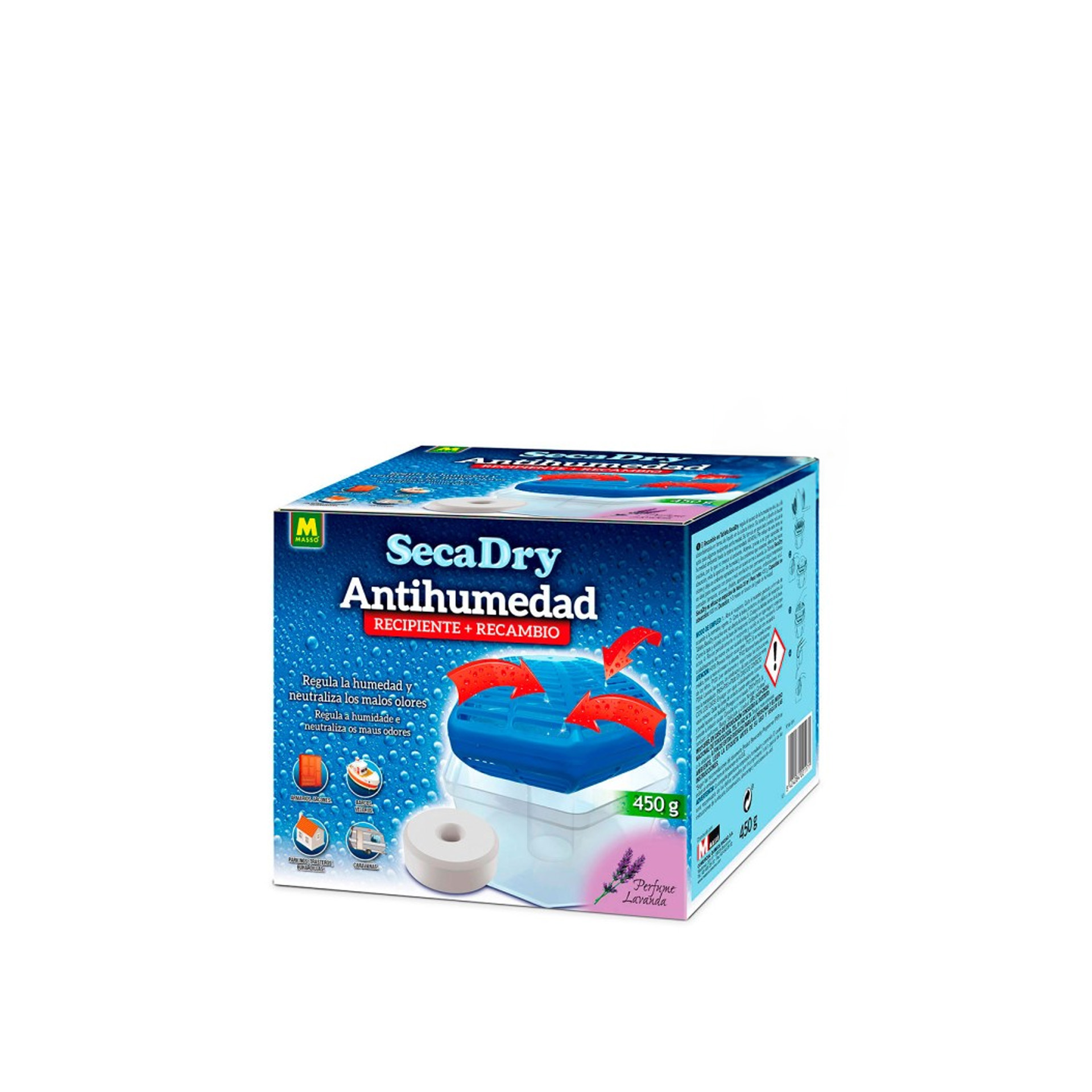 Desumidificador Secadry Disco + Recarga Lavanda 450gr