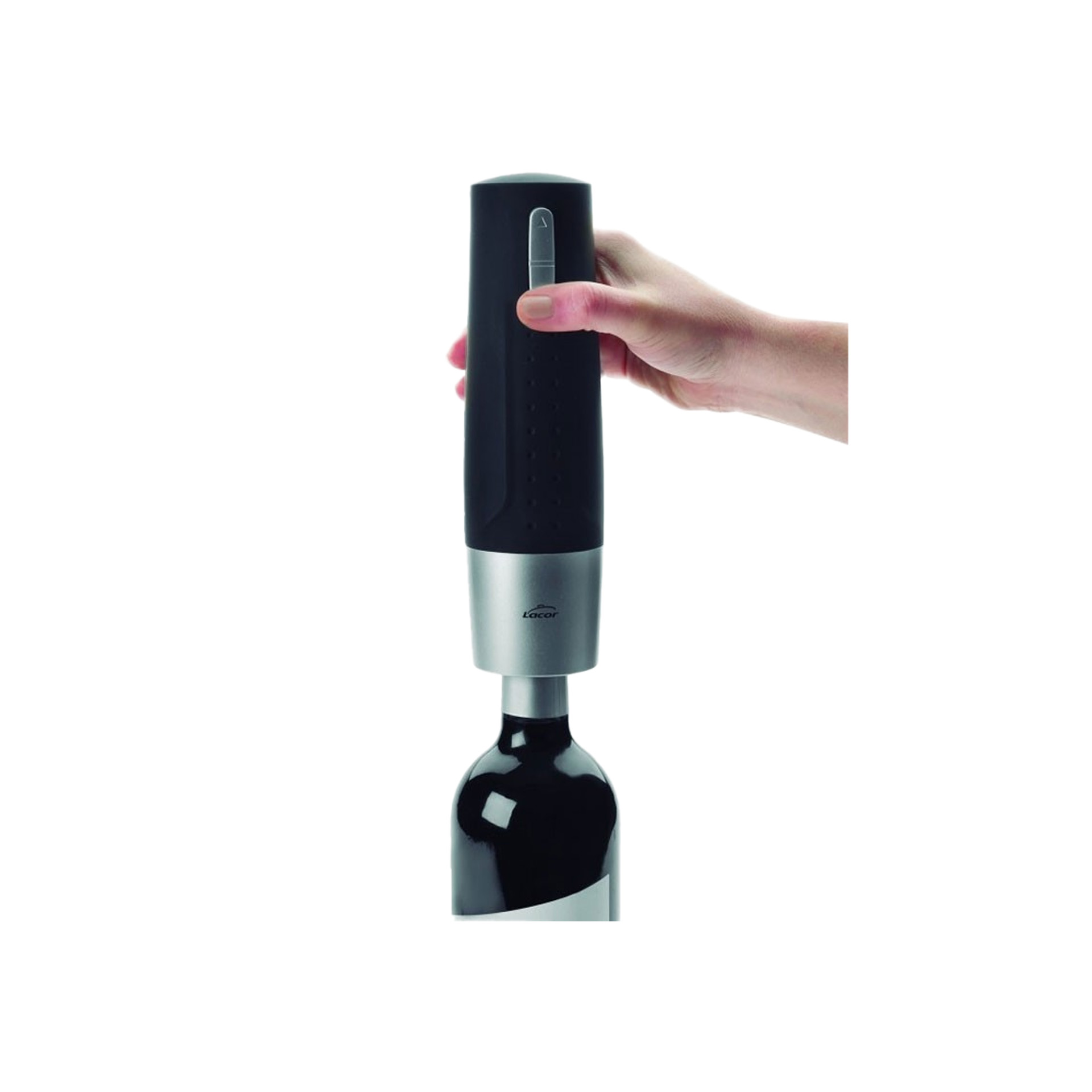 Saca-Rolhas Elétrico com Base Carregamento 18W 5X25cm