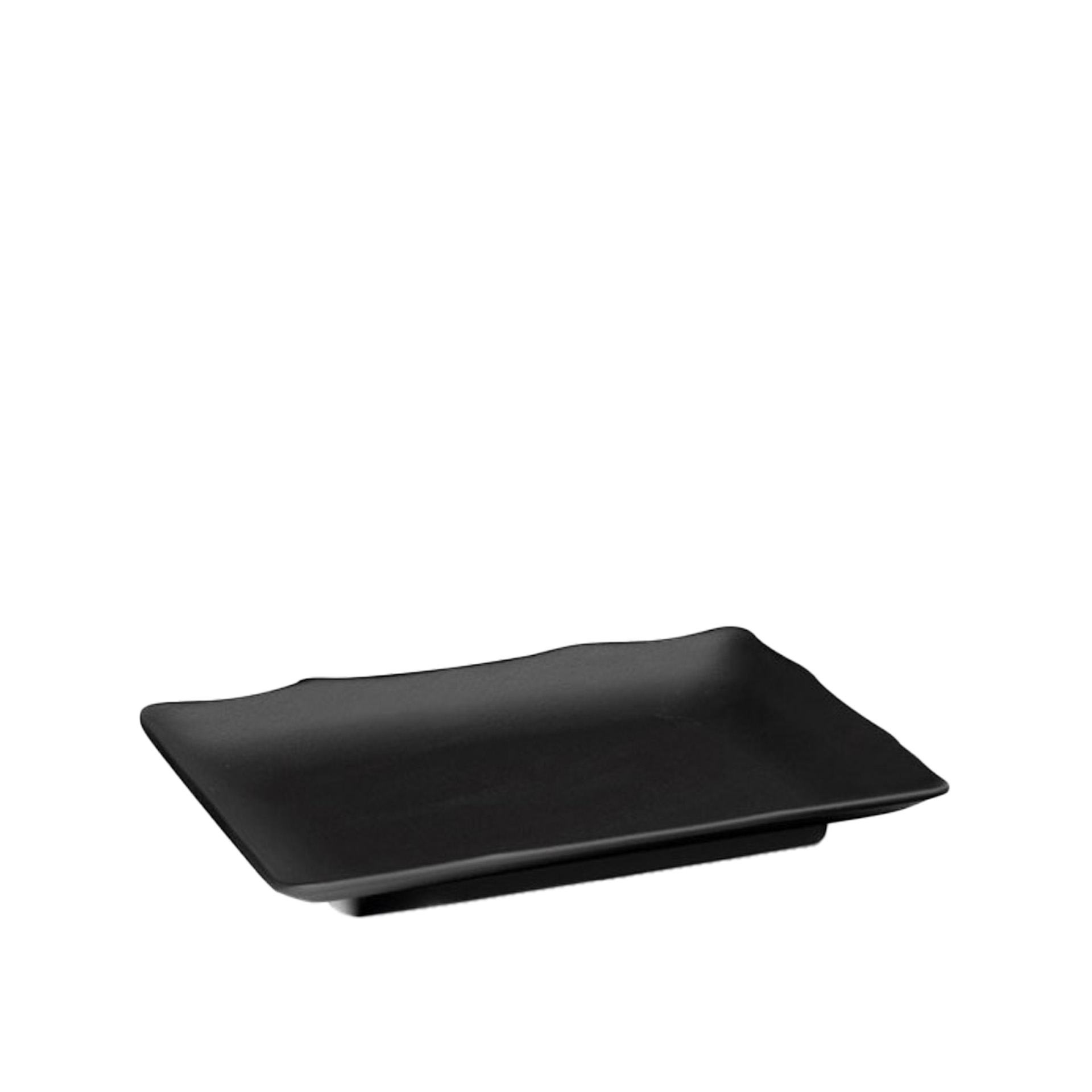 Travessa Melamina Retangular Preta 25X17.5X3cm