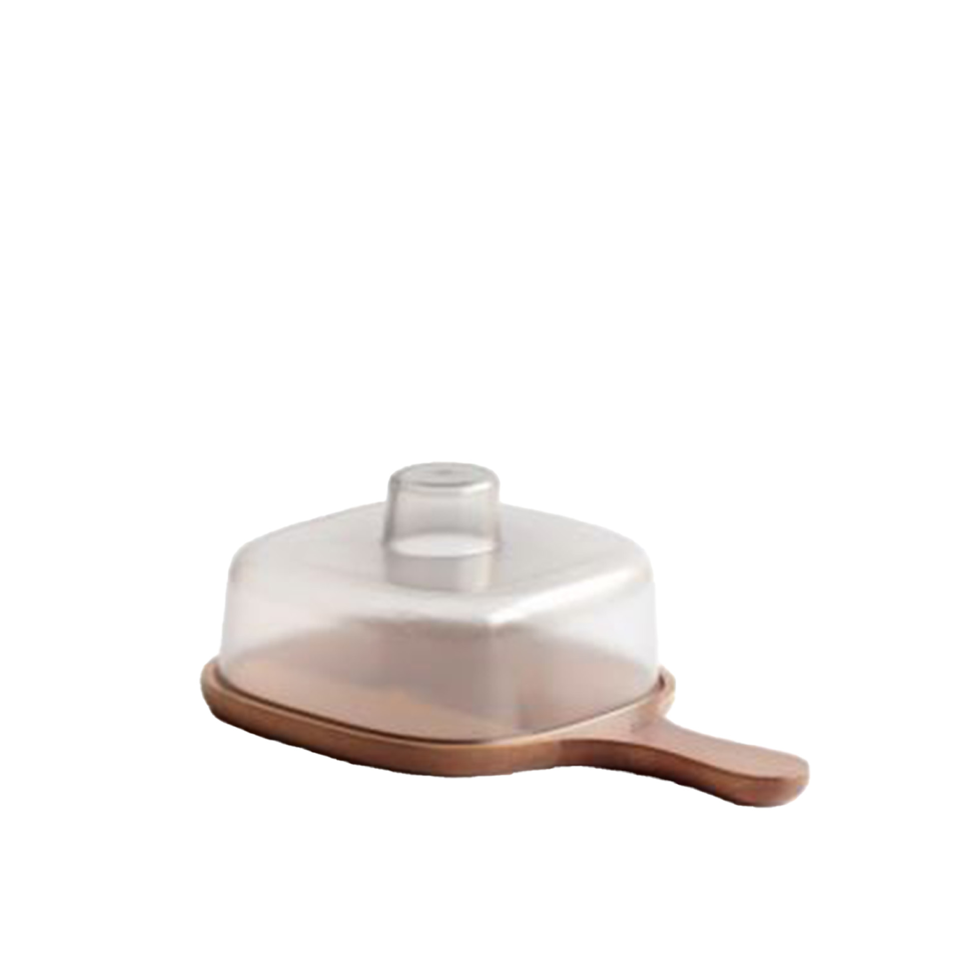 Queijeira Madeira Keep com Tampa Plástica 28.5X18.5cm