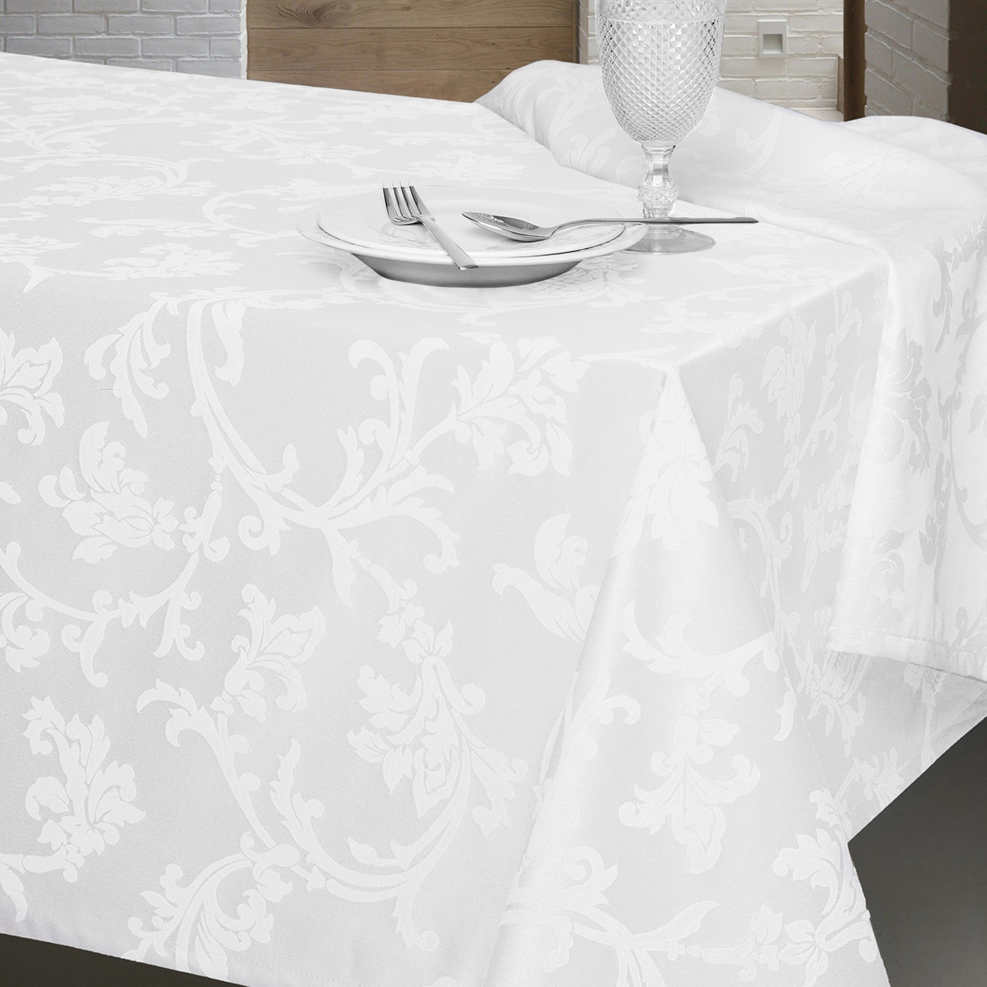 Toalha Mesa Clean Branco 150X150cm