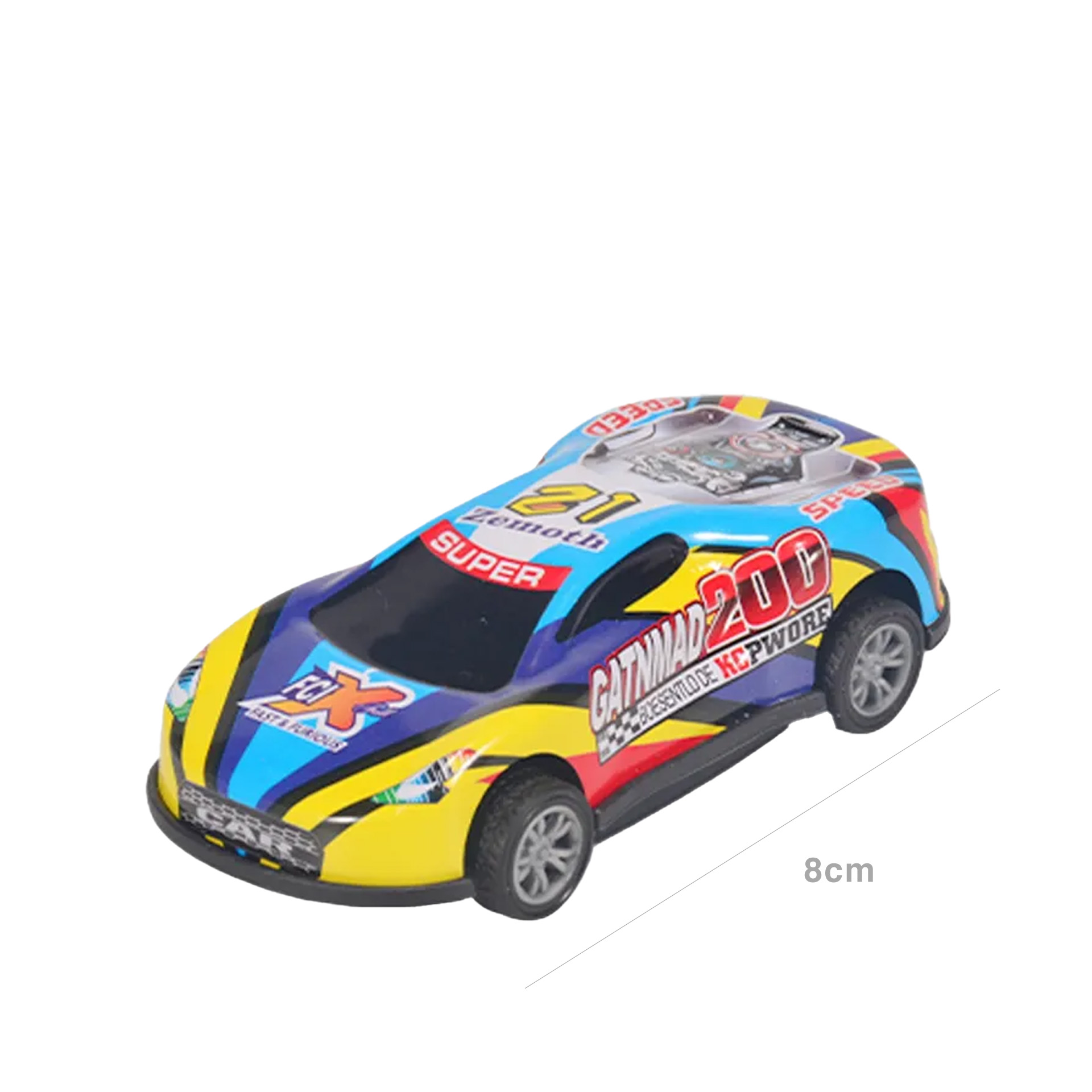 Carro Parking Metal 8cm Pack 4