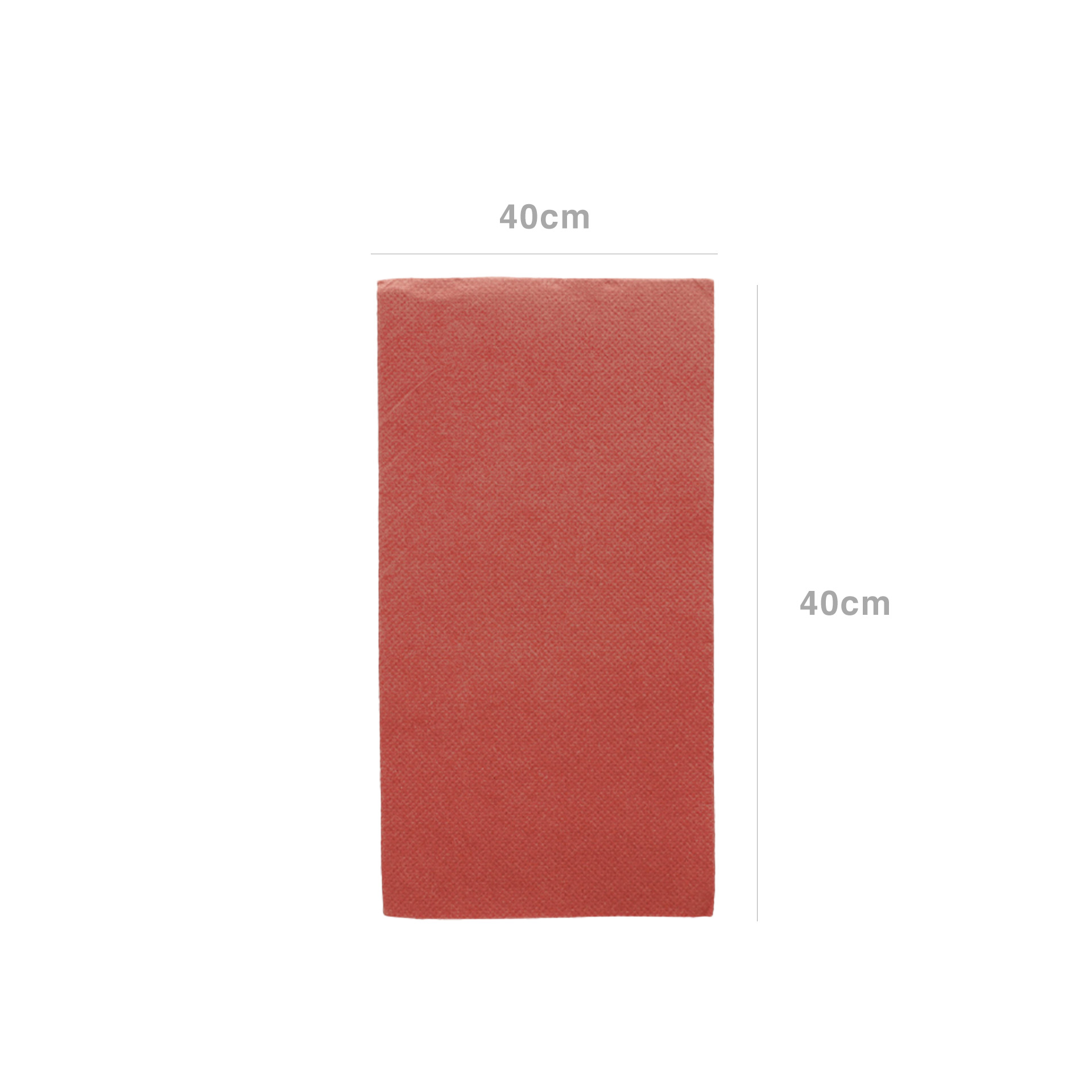 Guardanapos Tissue Dobrados 1/8 Bordô 40X40cm Pack 50