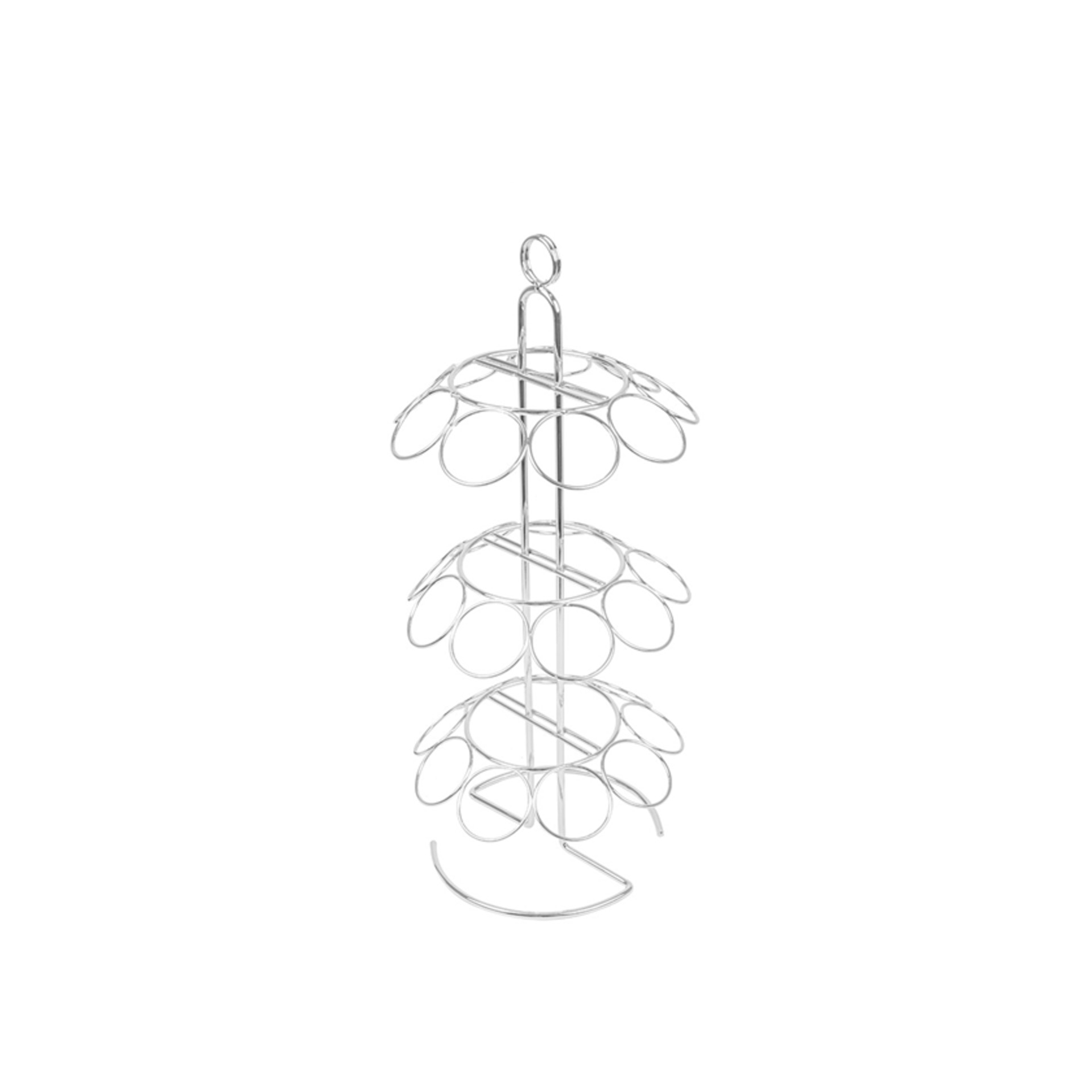 Suporte Metal Prateado 27 Cones 18X42.5cm