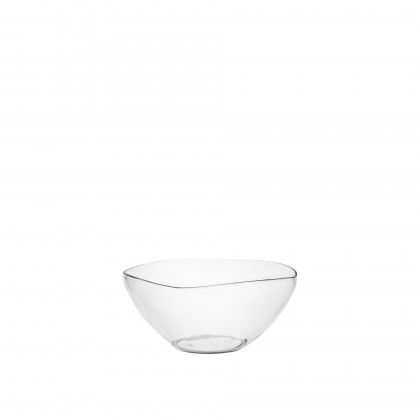 Saladeira Plstica Square Transparente 300ml 11X5.3cm