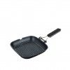 Grelhador Antiaderente com Pega Rebatvel Troia 24cm