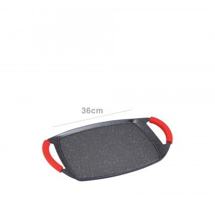 Grelhador Antiaderente com Asas Silicone Granito Plus 36cm