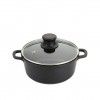 Caarola Antiaderente Troia Tampa Vidro 24cm