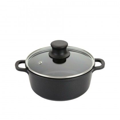 Caarola Antiaderente Troia Tampa Vidro 24cm
