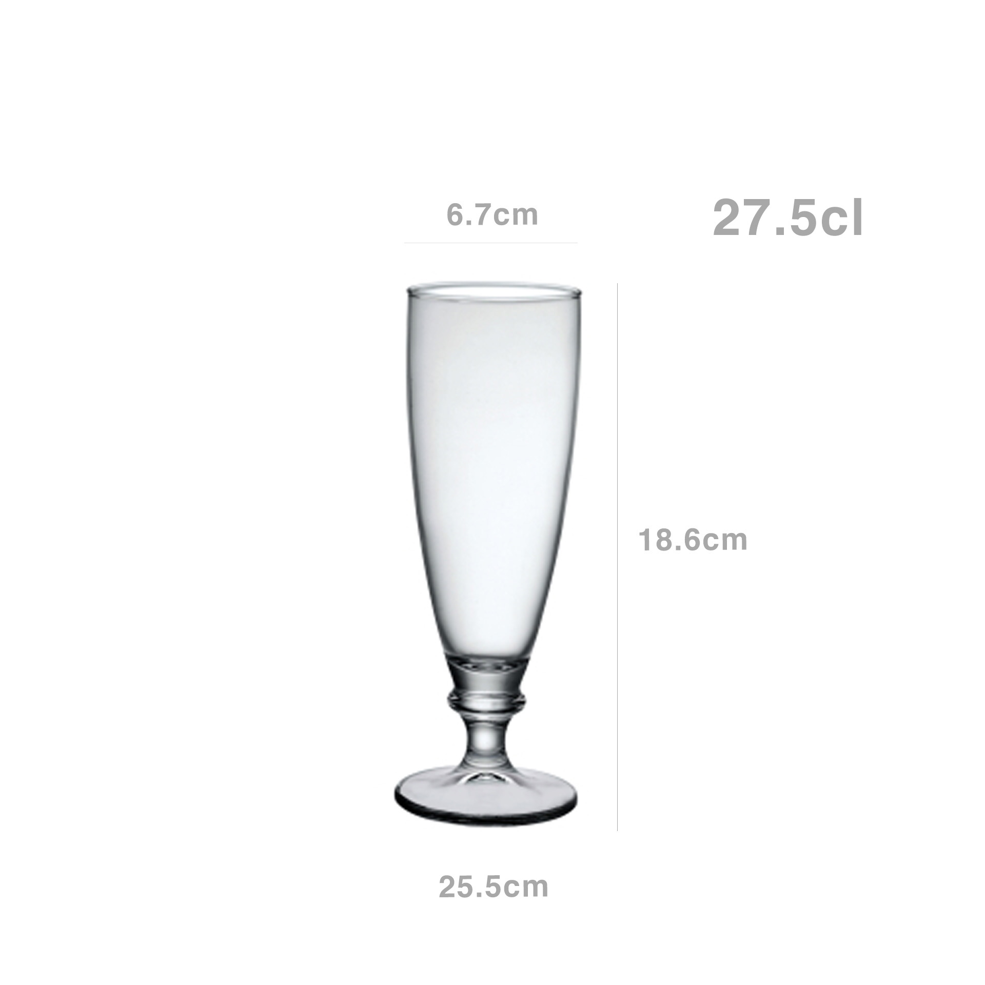 Copo Harmonia Cerveja 27.5cl 6.7X18.6cm Pack 6