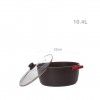 Caarola Alumnio Sagres Tampa Vidro Induo 14l 36cm
