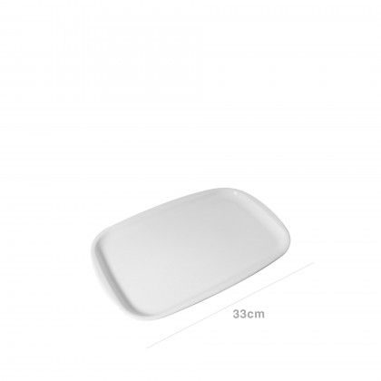 Travessa Porcelana Retangular Cantina 33cm