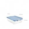 Caixa Arrumos Tampa Azul Mist 32L 40X56.5X17.5cm Caixa Arrumos Tampa Azul Mist 32L 40X56.5X17.5cm