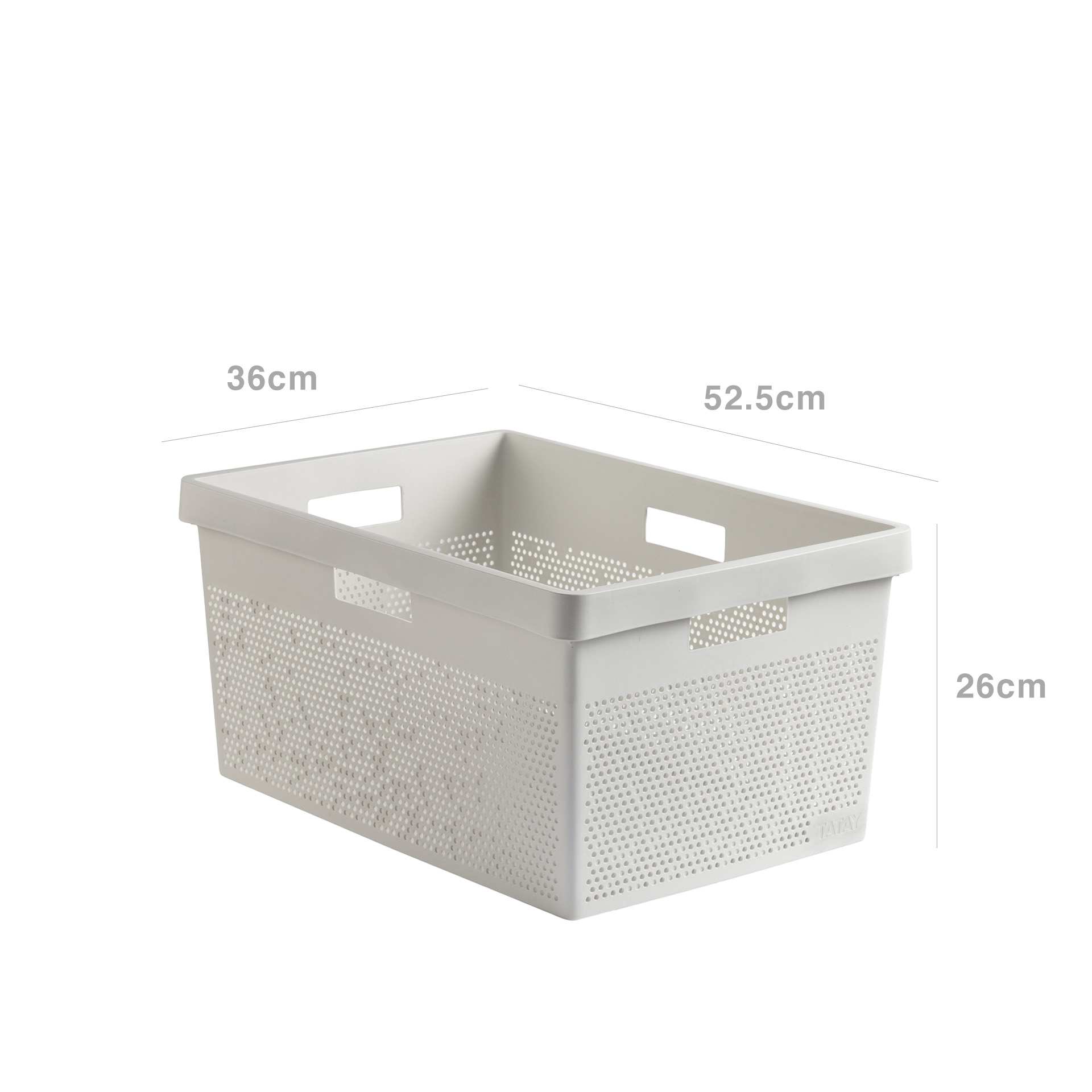 Cesta Roupa Bohol Branco 36X52.5X26cm