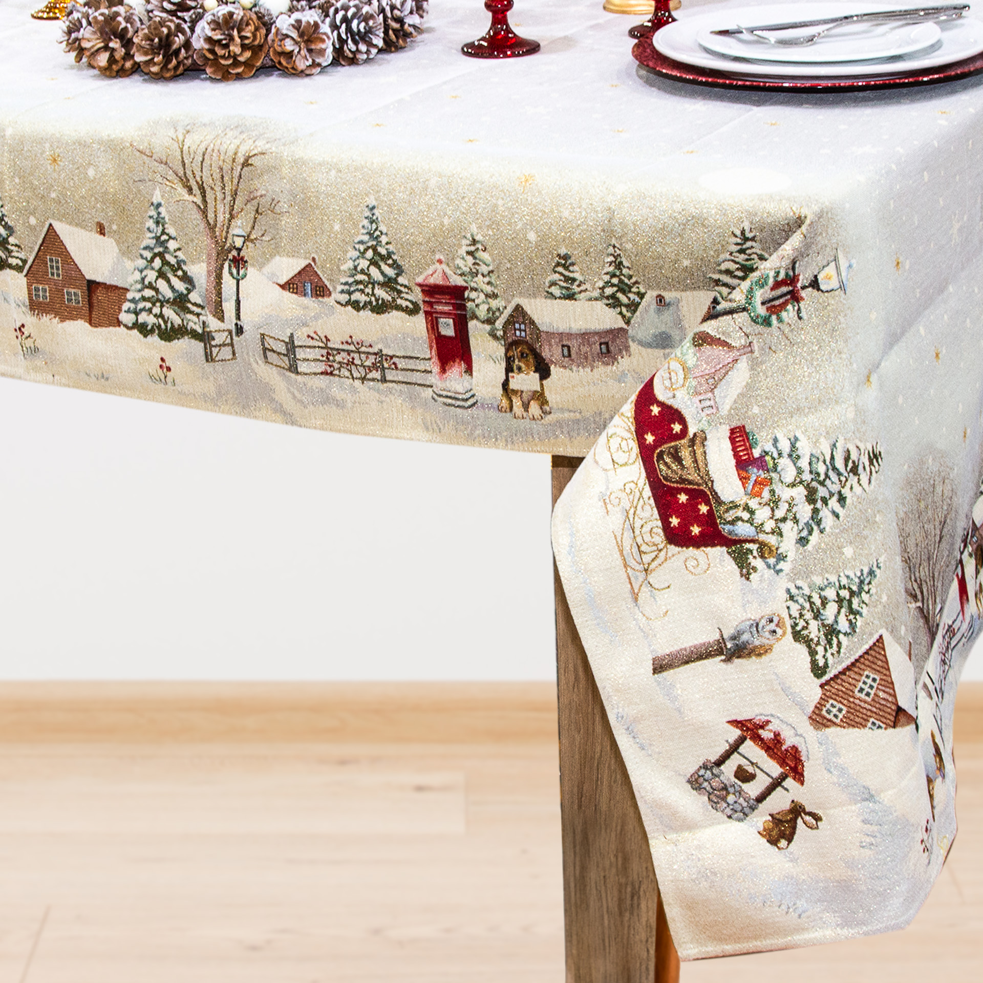 Toalha Natal Desenho 18 140X240cm