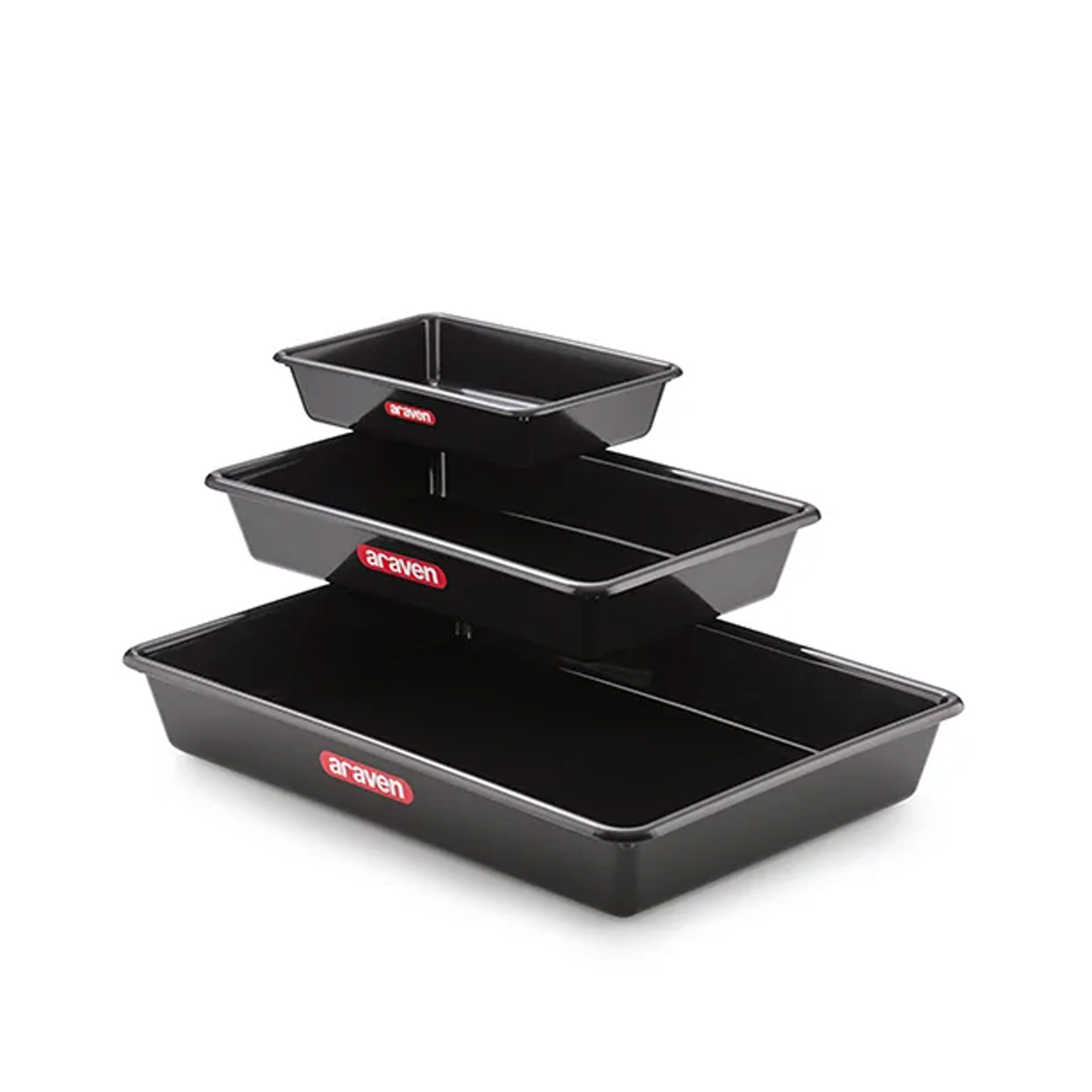 Tabuleiro Preto 2000ml 30X20.5X6cm