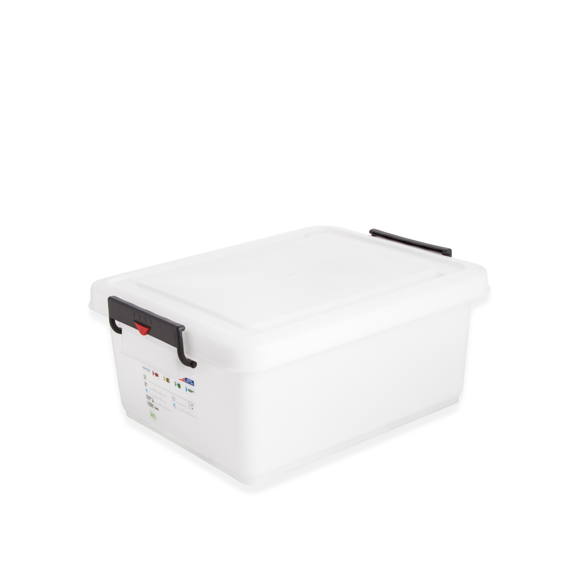 Caixa Hermética Fecho Duplo Lateral Branco 40l 53X29.6X22.5cm