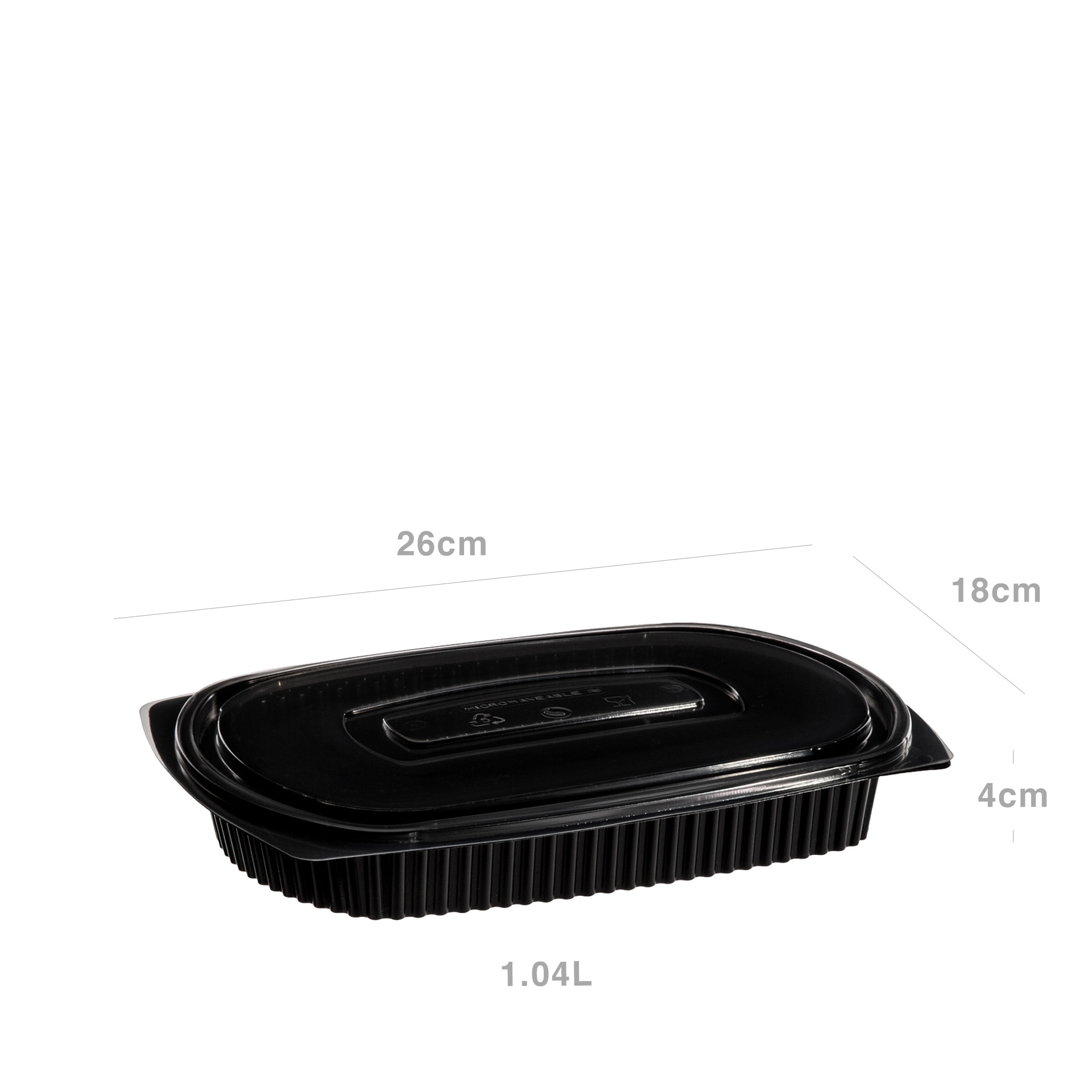 Caixa Take Away 1.04l 26X18.5X4cm Pack 101