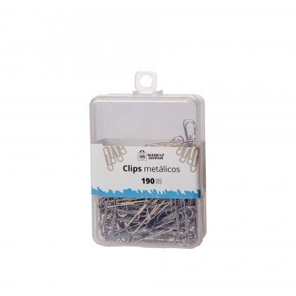 Clips Metal Cinzento 90 Unidades