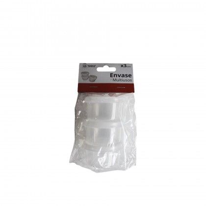 Godé Redondo Incolor 5.4X3.5cm Pack 3 Godé Redondo Incolor 5.4X3.5cm Pack 3