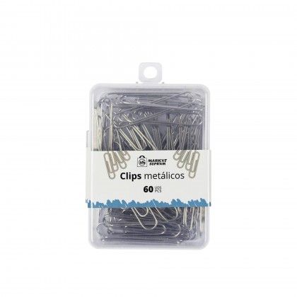 Clips Metal Cinzento 50mm 60 Unidades