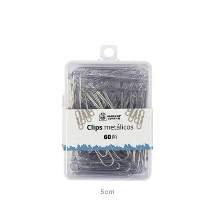 Clips Metal Cinzento 50mm 60 Unidades
