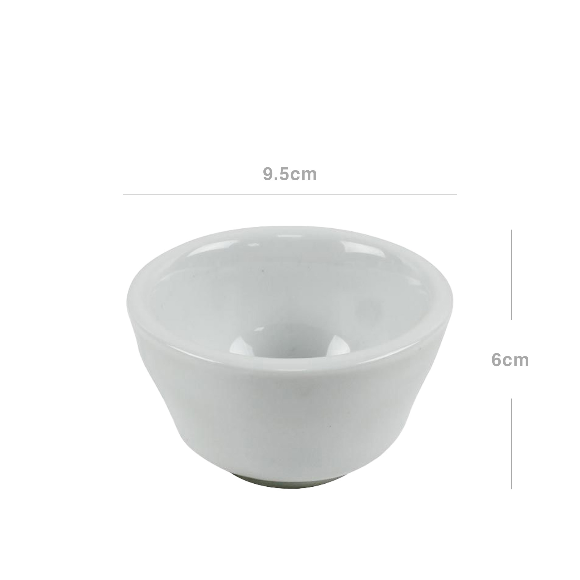 Taça Porcelana Redonda Branca 9.5X6cm