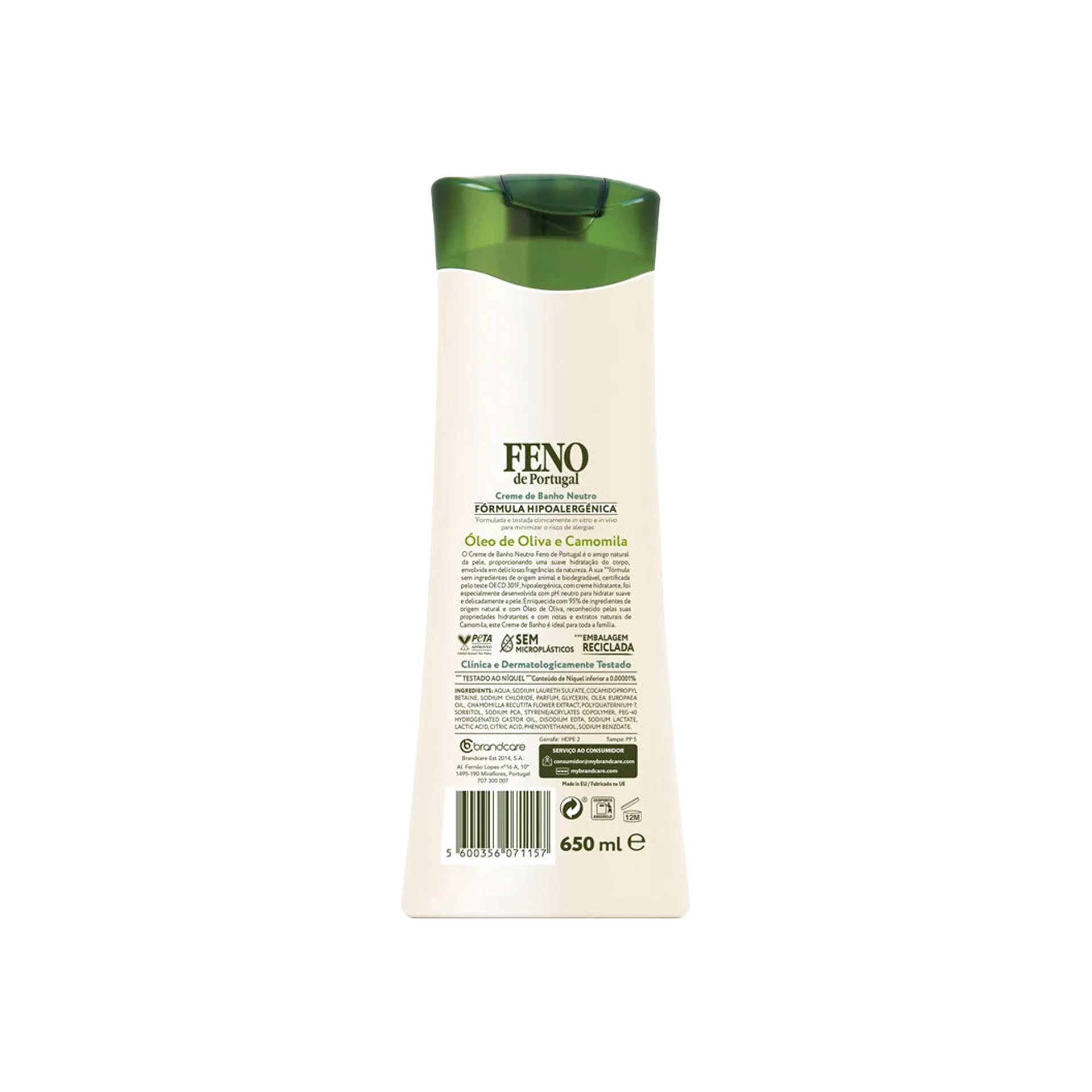 Gel Banho Feno Olive & Camomila 650ml