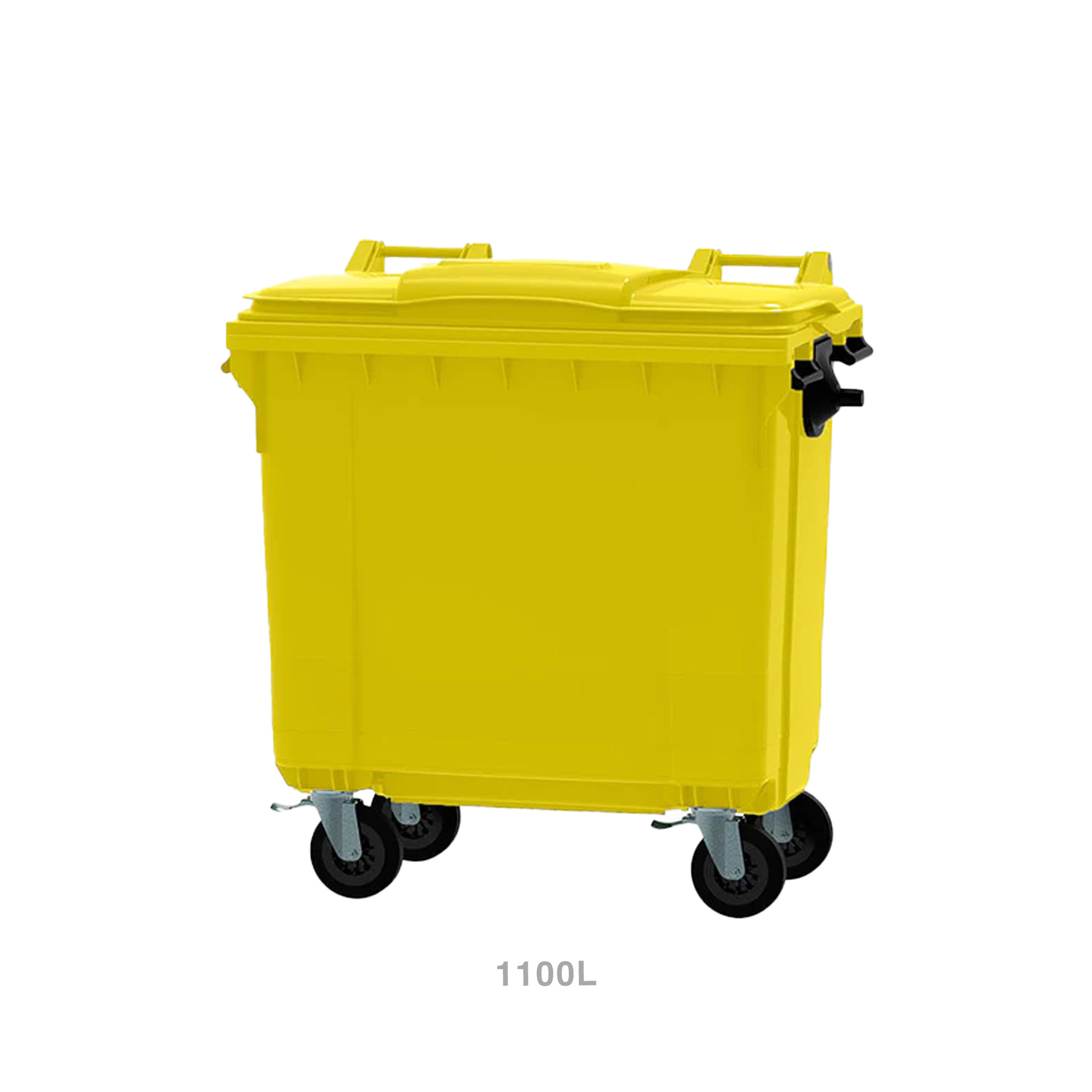 Contentor Lixo com Rodas 1100l Amarelo
