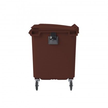 Contentor Carga Traseira 4 Rodas 1100l Castanho