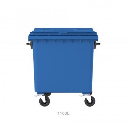 Contentor Carga Traseira 4 Rodas 1100l Azul Contentor Carga Traseira 4 Rodas 1100l Azul