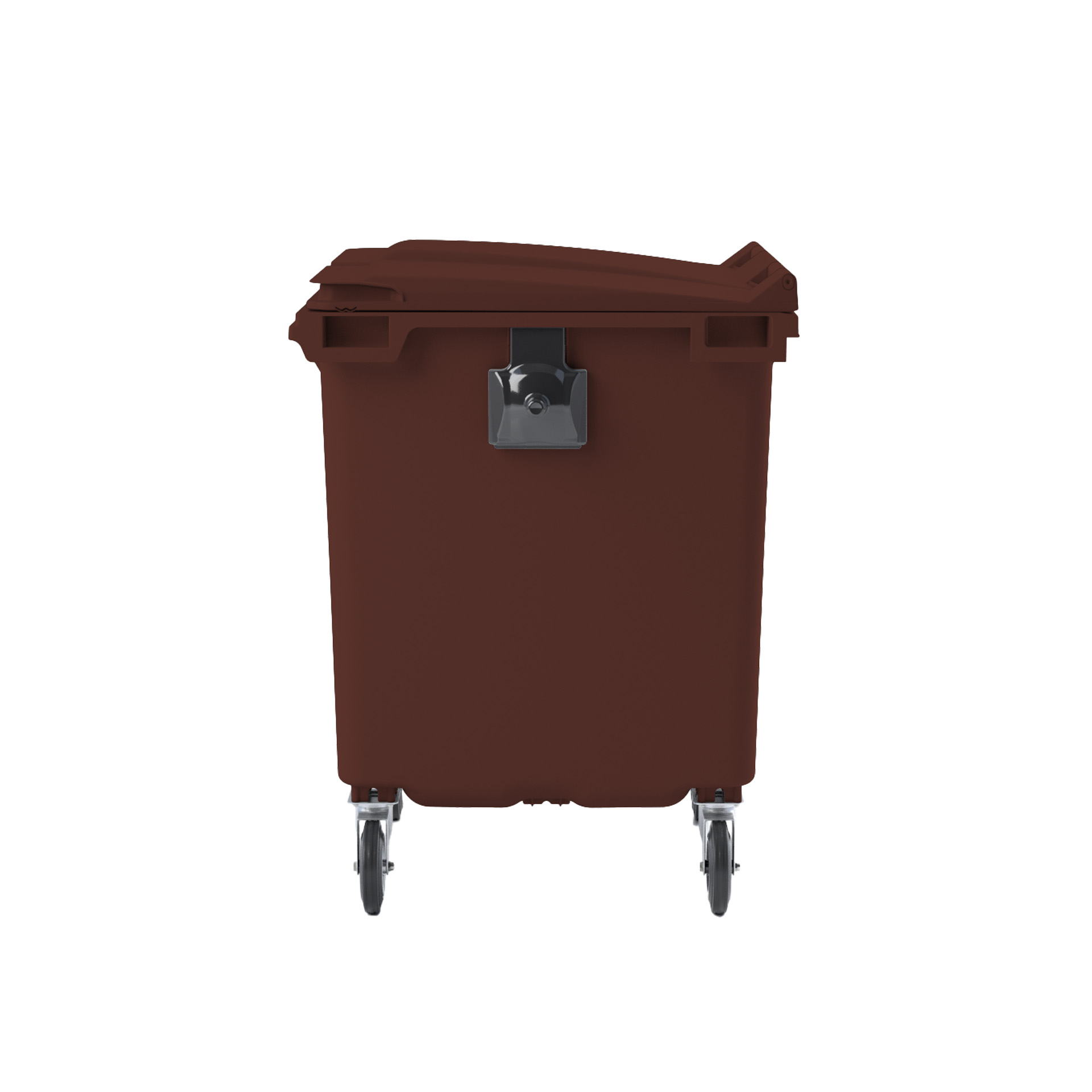 Contentor Carga Traseira 4 Rodas 1100l Castanho