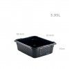 Caixa Abs GN 1/2 NSF Preto 5.95l 32.5X26.5X10cm