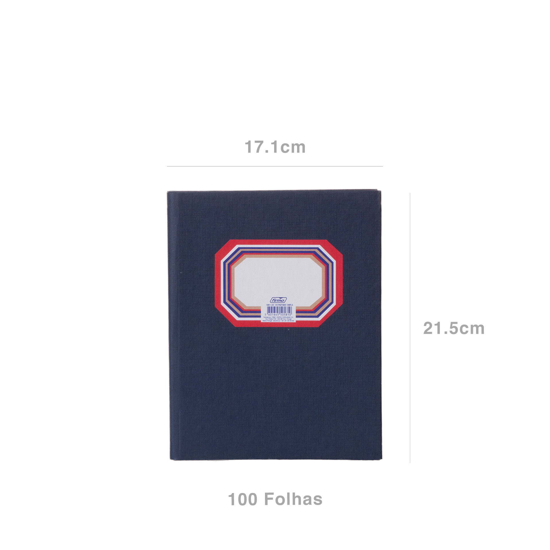 Livro 1/4 Pautado 100 Folhas 171x215mm