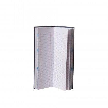 Livro Estreito Lona Quadriculado 100 Folhas 110x315mm