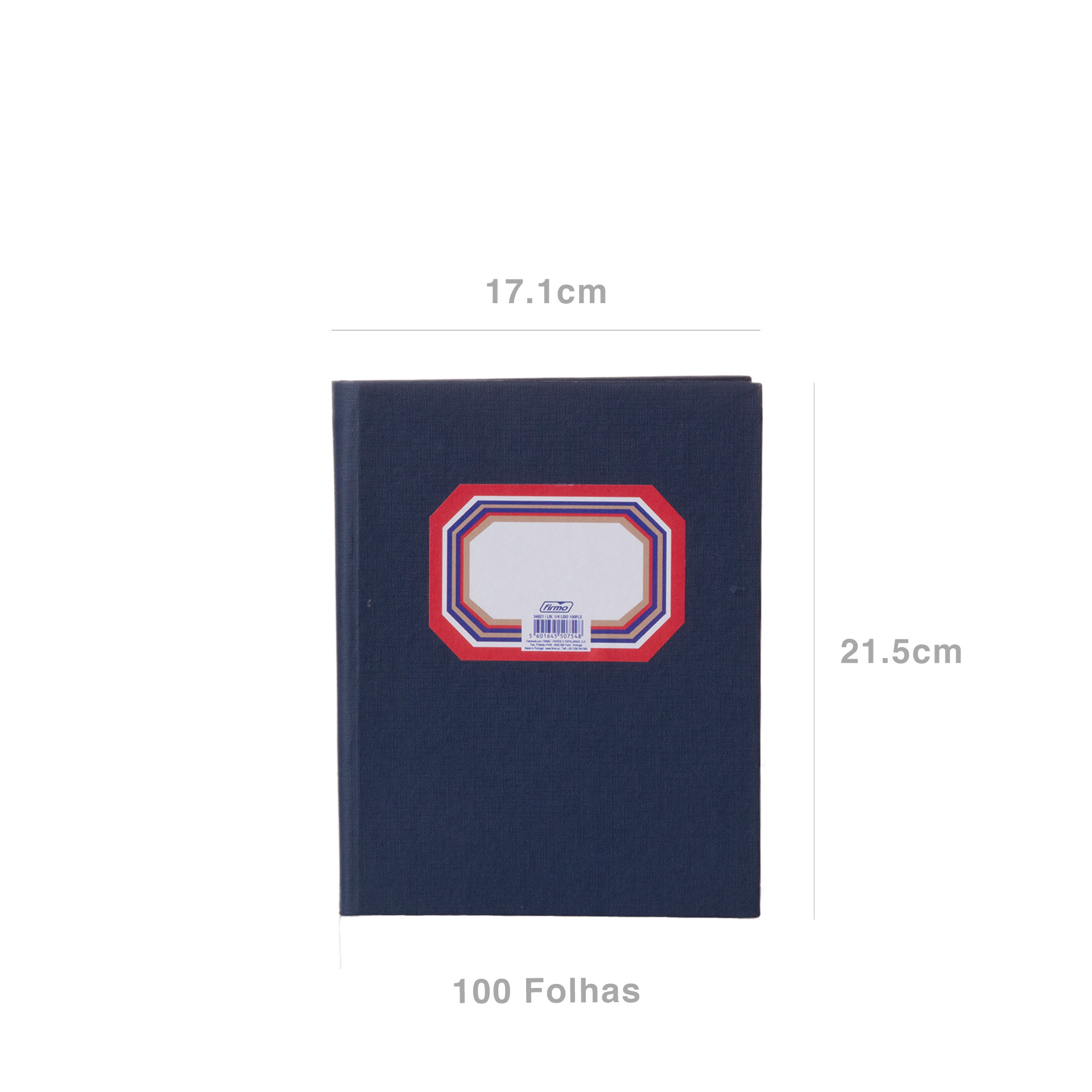 Livro 1/4 Liso 100 Folhas 171X215mm
