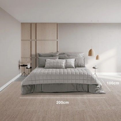 Cobre Pés Aladino + 2 Almofadas Cinza 200X100cm Cobre Pés Aladino + 2 Almofadas Cinza 200X100cm