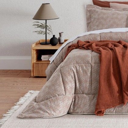 Comforter Perla + 2 Almofadas Telha 250X270cm Comforter Perla + 2 Almofadas Telha 250X270cm