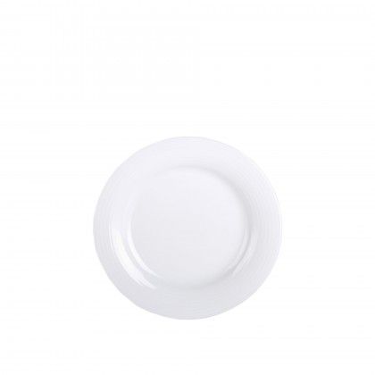 Prato Sobremesa Duo Redondo Branco 22cm Prato Sobremesa Duo Redondo Branco 22cm