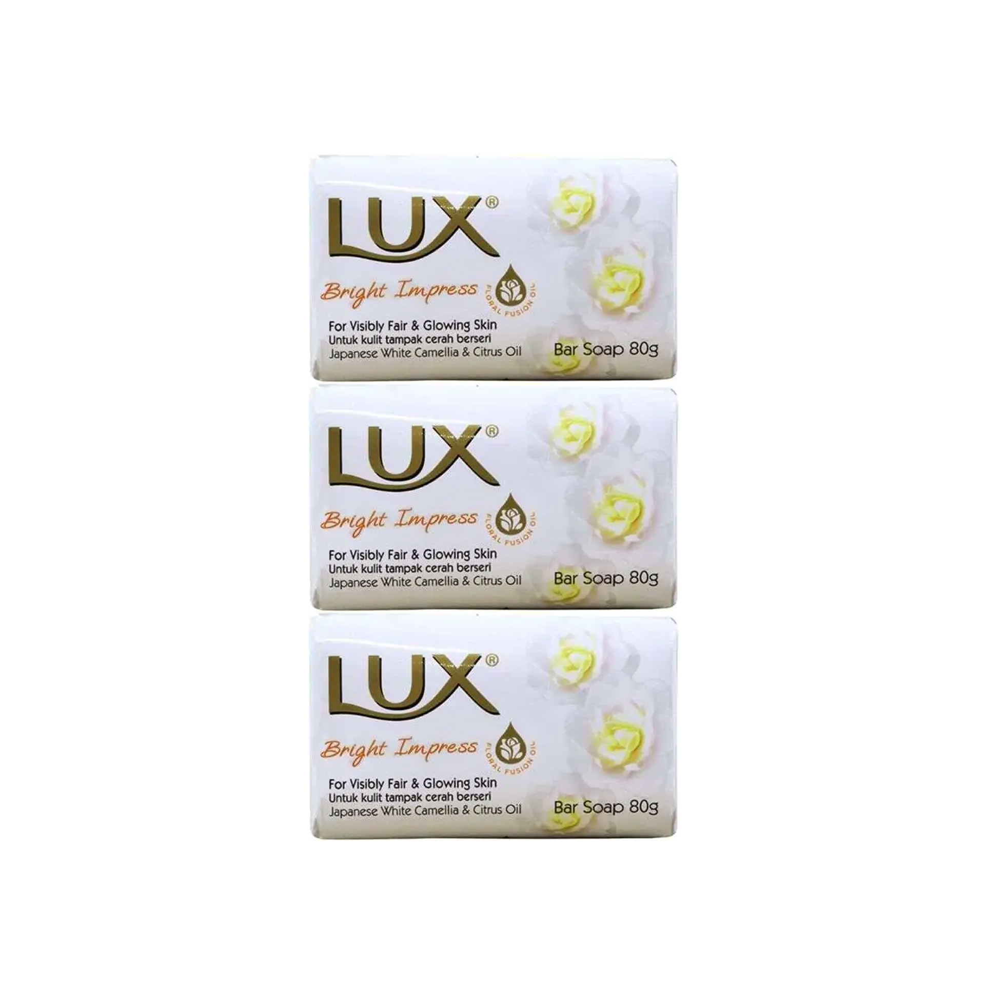 Sabonete Lux Bright Impress 80gr Pack 3