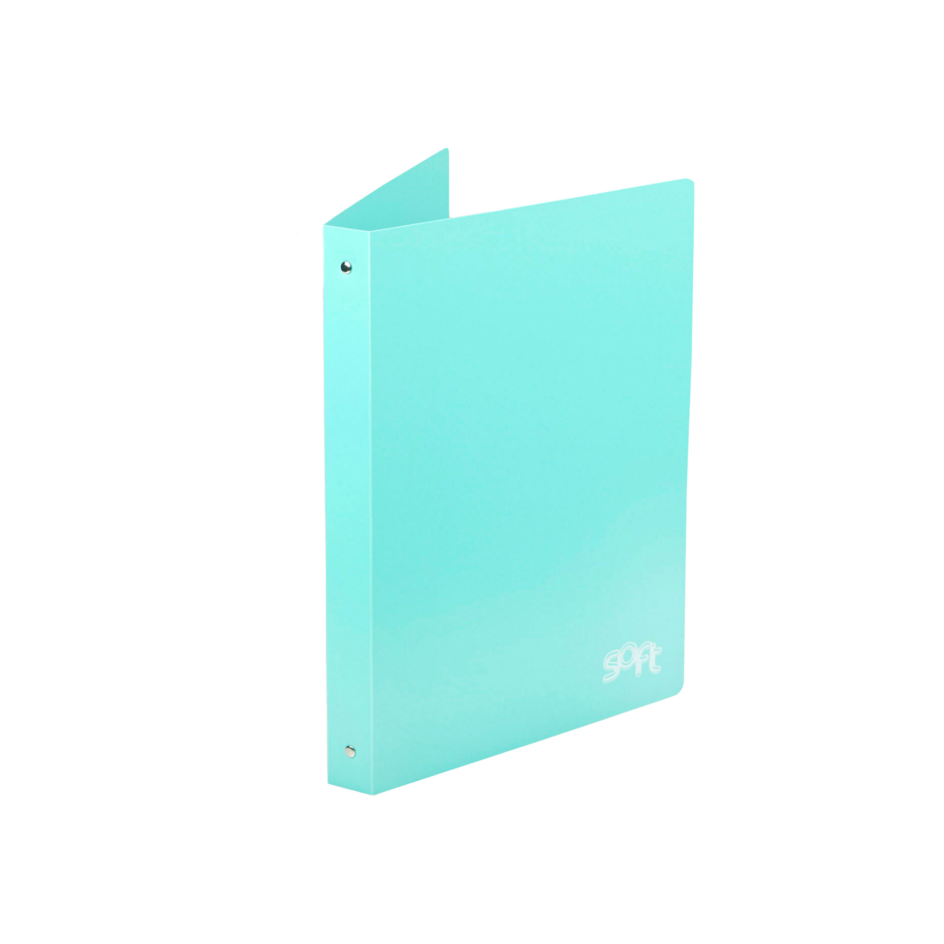 Capa Argolas Soft PP A4 2/25mm Turquesa Pastel