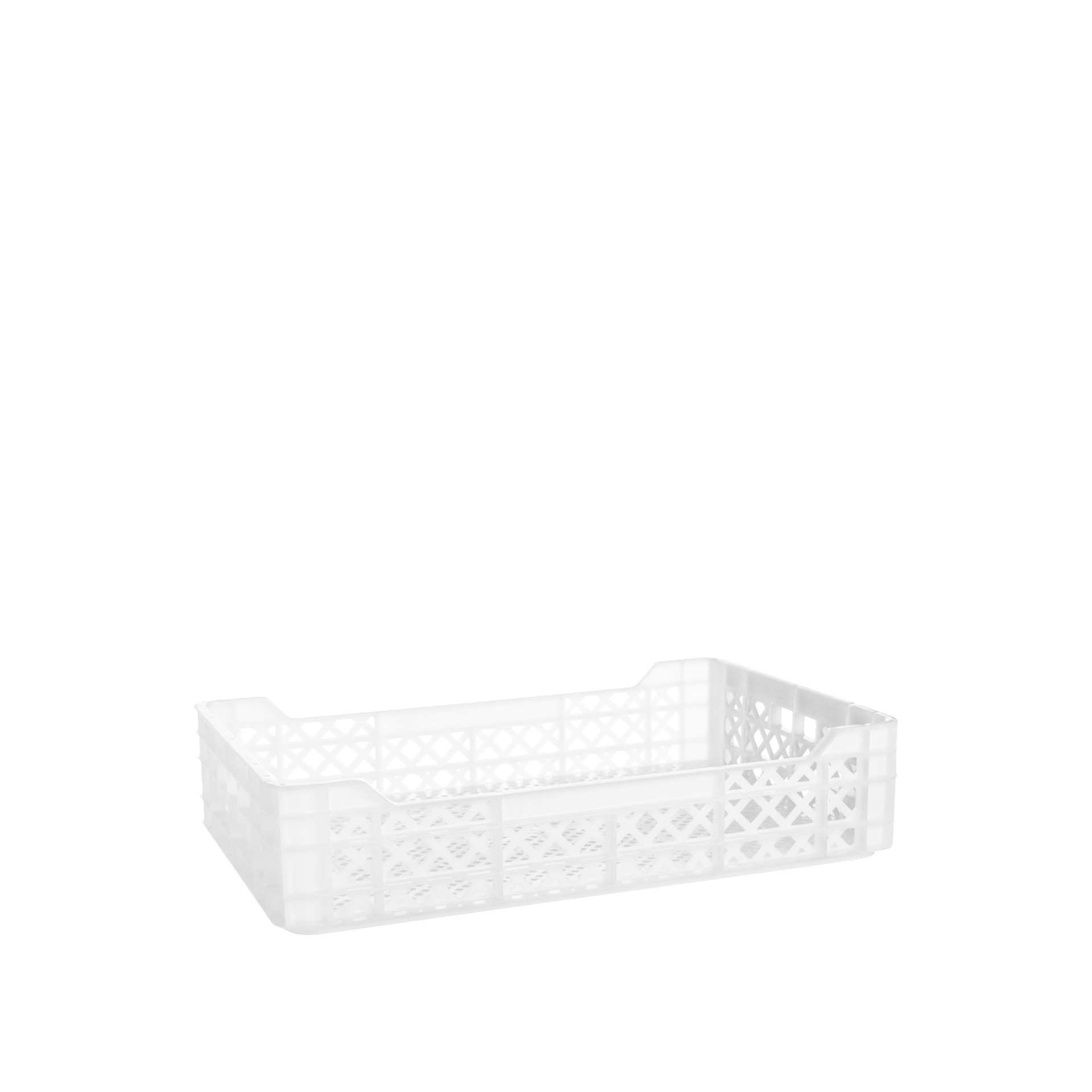 Caixa Contentora Perfurada Branco 23L 60X40X14cm