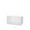 Caixa Contentora Perfurada Branco 62l 60X40X32cm
