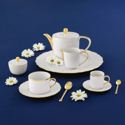 Chvena Caf Empire Gold 9cl + Pires 12cm