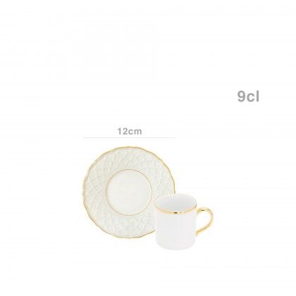 Chvena Caf Empire Gold 9cl + Pires 12cm