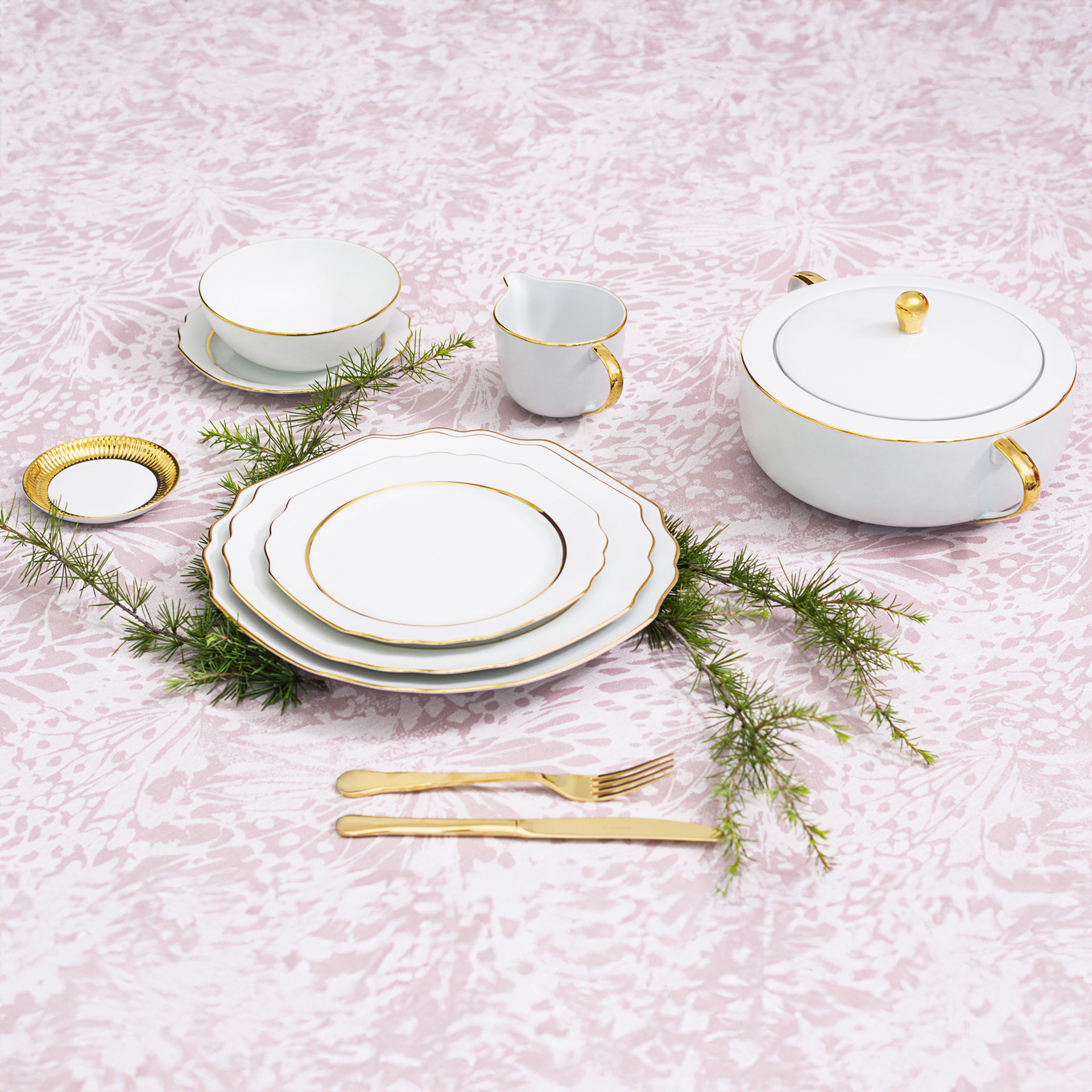 Prato Sopa Premium Gold Viena 23cm