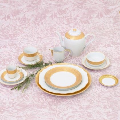 Prato Sobremesa Premium Gold Viena 22cm Prato Sobremesa Premium Gold Viena 22cm