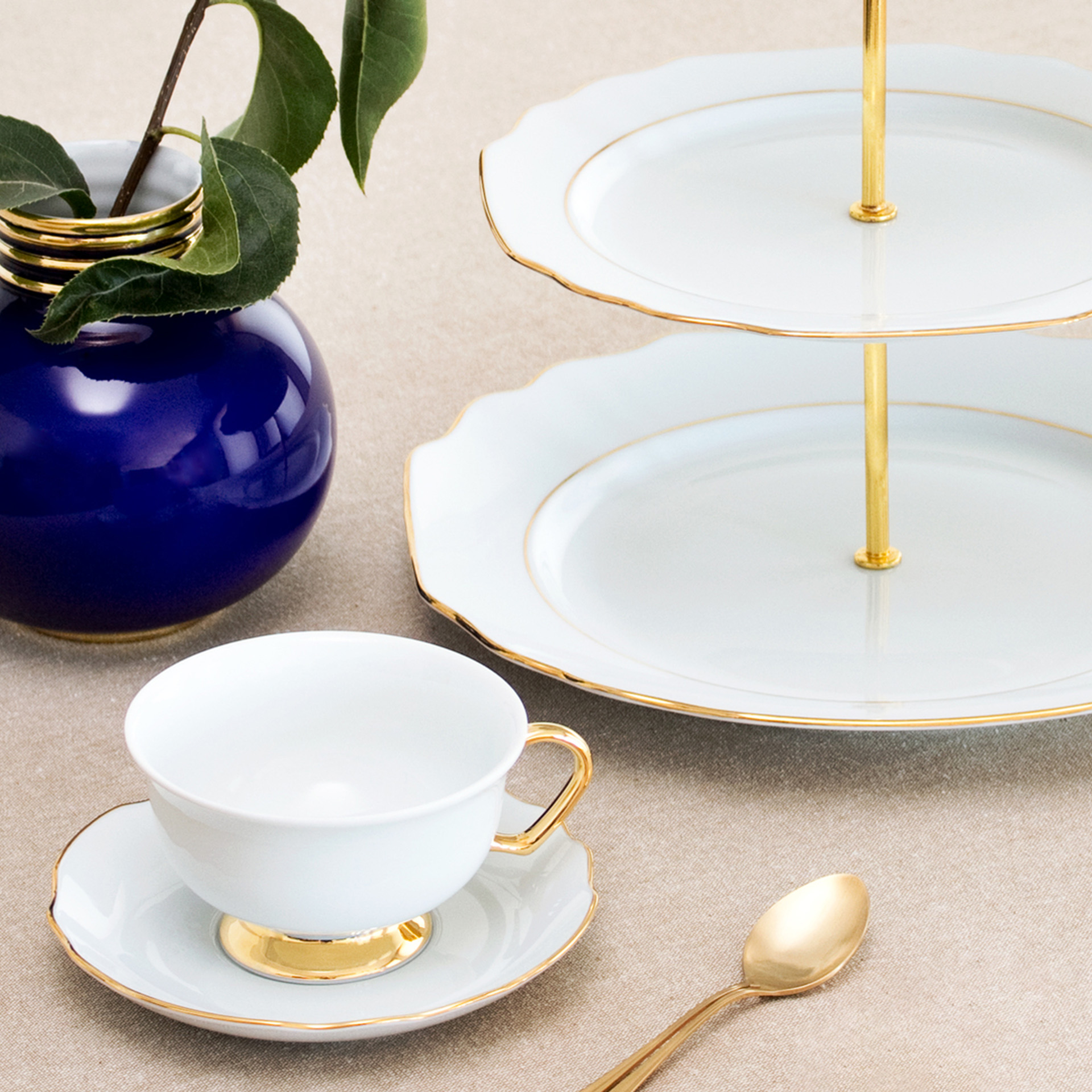 Travessa Premium Gold Myth Oval 39cm